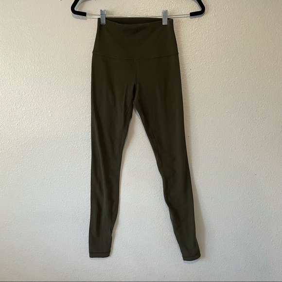 Lululemon Align High Rise Leggings Olive Green 4